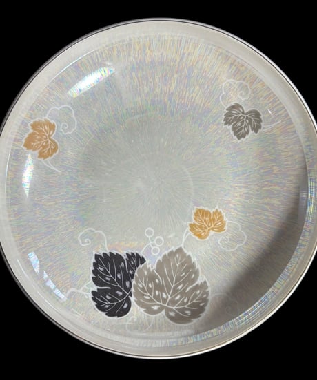 明治硬質磁器 MEIJI TOKI オーロラ 草花文 丸皿 大皿 取り皿 飾り皿 和食器 昭和 レトロ 陶器 骨董品 アンティーク