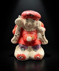大黒天 土人形 七福神 大黒様 縁起物 開運 縁起物 仏像 古美術 仏教美術 インテリア 置物 オブジェ 骨董品 アンティーク