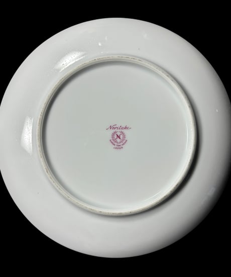 【2客セット】Noritake ノリタケ 花柄 日本 平皿 丸皿 取り皿 飾り皿 和食器 陶器 昭和 レトロ 骨董品 アンティーク