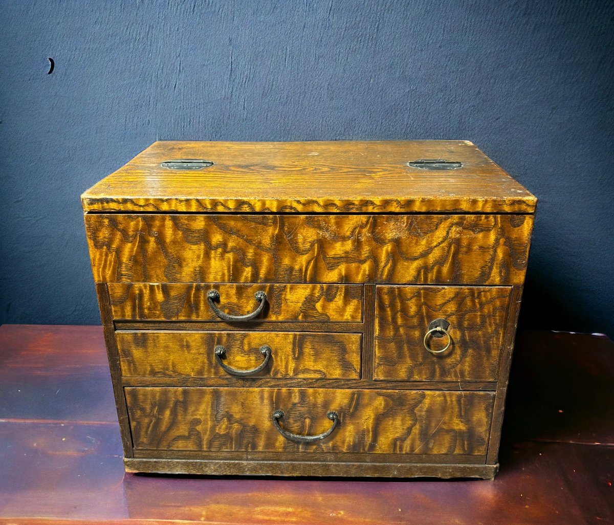 たも針箱 裁縫箱 小物入れ 収納箱 針箱 和家具 昭和 レトロ たも針箱 裁縫箱 小物入れ 収納箱 針箱 和家具 昭和 レトロ