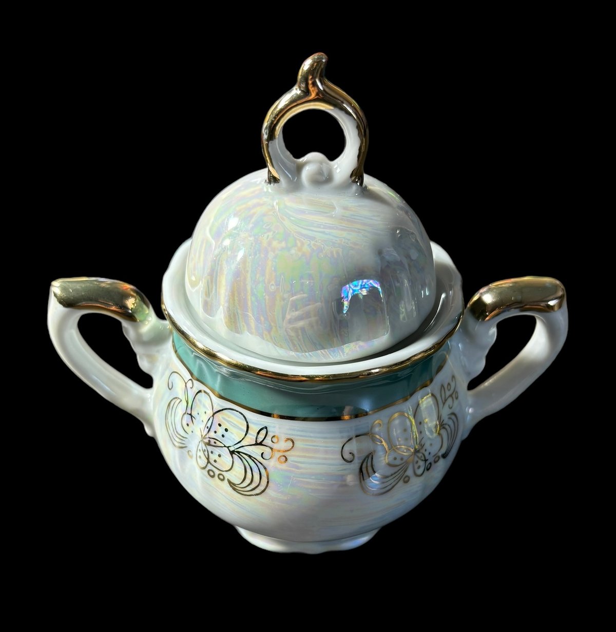 草花柄 オーロラ シュガーポット チャイナ 潤喫茶 洋食器 食器 草花柄 オーロラ シュガーポット チャイナ 潤喫茶 洋食器 食器
