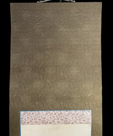 掛け軸 [鳥 草花絵] 作家物 掛軸 昭和 レトロ インテリア 壁掛け 工芸品 古美術 骨董品 アンティーク