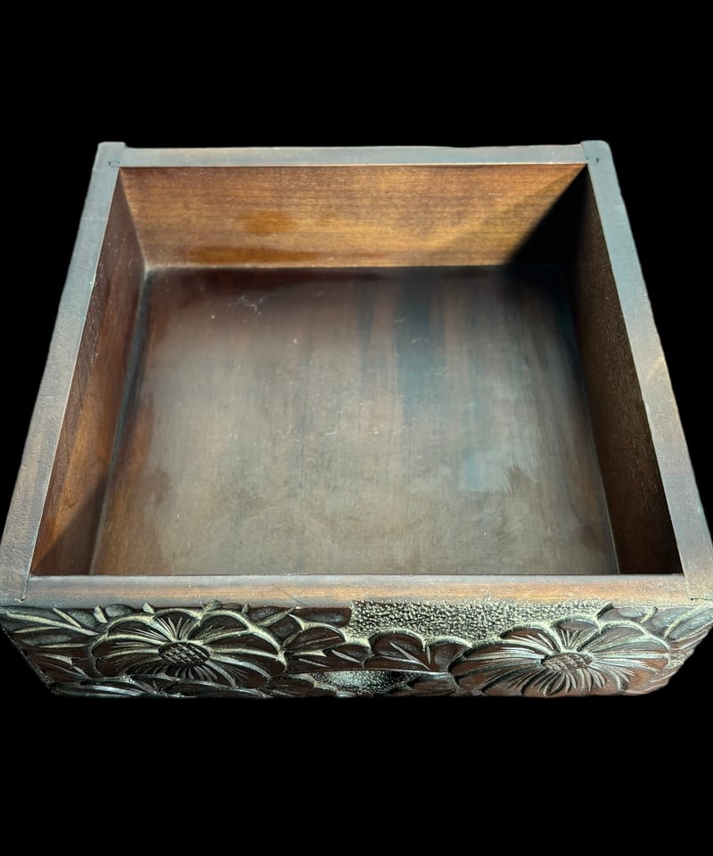 逸品 伝統工芸 日光彫 2段 小引き出し 桜 菊 牡丹 小箪笥 小物 逸品 伝統工芸 日光彫 2段 小引き出し 桜 菊 牡丹 小箪笥 小物