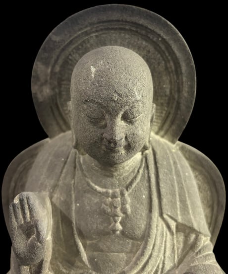 地蔵 石仏 仏像 置物 石 時代物 縁起物 インテリア 美術 骨董品 アンティーク