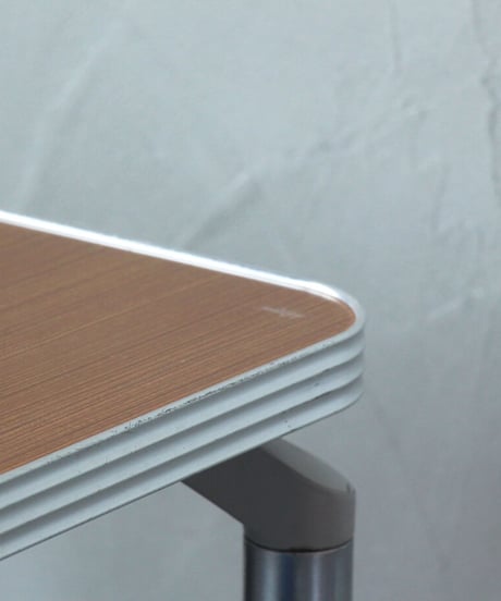 アルミニウムテーブル インテリア 家具 ALUMINUM EDGE TABLE /TEAK(SQUARE)