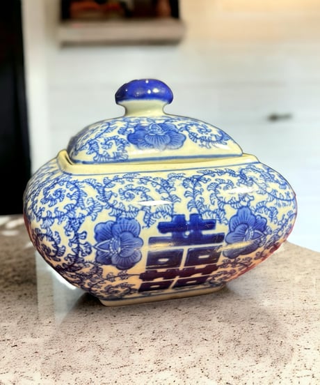 中国骨董品　七宝焼　花瓶　壺　梅に鶯/朝顔 中国骨董品七宝焼花瓶壺梅に鶯/朝顔