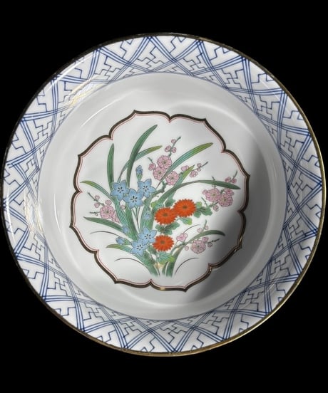古伊万里 有田焼 幸山窯 菓子鉢 色絵 金彩 大鉢 取り皿 飾り皿 和食器 陶器 骨董品 アンティーク