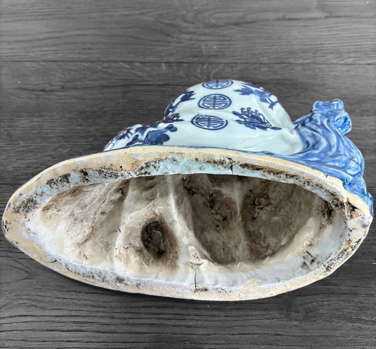 七福神 布袋様 座像 染付 中国雑貨 置物 骨董品 | HORIDASHI市 七福神 布袋様 座像 染付 中国雑貨 置物 骨董品 | HORIDASHI市