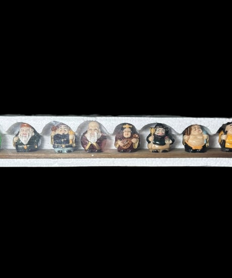 【新品!!】ミニチュア 七福神 置物 大黒 恵比寿 布袋 弁財天 毘沙門天 福禄寿 縁起物 開運 インテリア オブジェ 骨董品 アンティーク