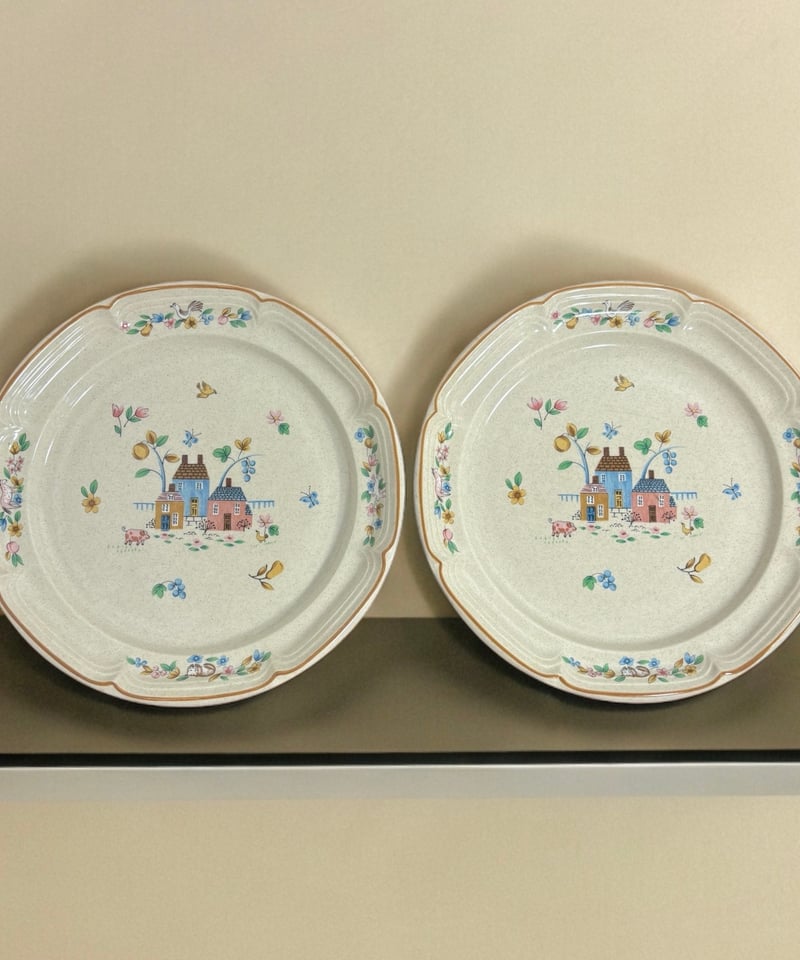 2客セット】アメリカンカントリー ハートランド 大皿 家 花柄 平皿