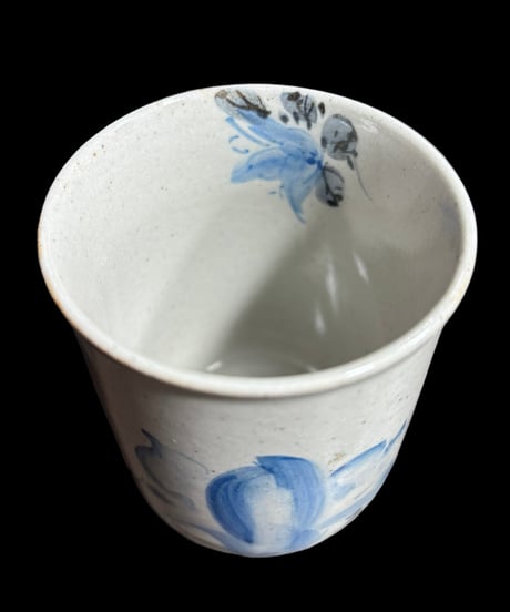 【2客セット】九谷焼 星香 染付 向付 湯呑み 茶器 茶碗 茶道具 器 陶器 骨董品
