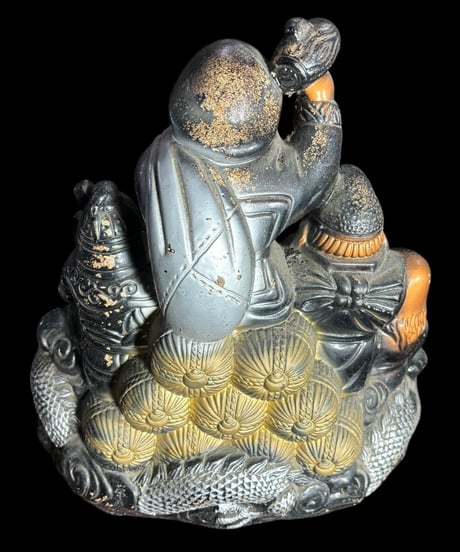 七福神 龍神 鹿 陶器製 大黒 恵比寿 布袋 弁財天 毘沙門天 福禄寿 縁起物 開運 縁起物 商売繁盛 インテリア 置物 オブジェ 骨董品 アンティーク