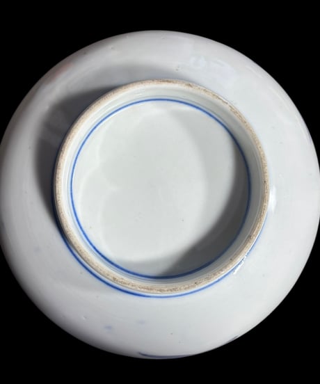 伊万里 大鉢 [鶴草花文] 金彩 色絵 大皿 丸皿 鉢 盛り皿 飾り皿 古伊万里 古美術 和食器 骨董品 アンティーク
