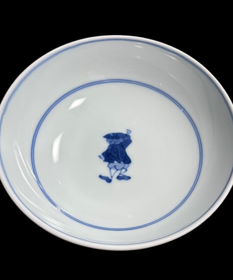 有田焼 しん窯 青花 染付 人物絵 お椀 飯碗 小鉢 鉢 丸皿 取り皿 盛り皿 飾り皿 和食器 骨董品 アンティーク
