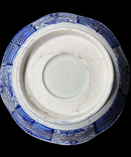 古伊万里 ベロ藍 染付大鉢 盛り鉢 色絵 鉢 取り皿 飾り皿 和食器 陶器 伊万里 骨董品 アンティーク