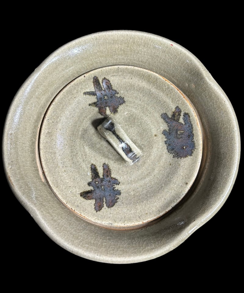 陶器水指骨董茶器