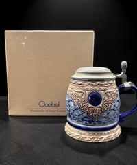Goebel ゲーベル社 ドイツ製 ハンドメイド ビアマグ 蓋付き ドイツビール ジョッキ 陶器製 ヴィンテージ アンティーク