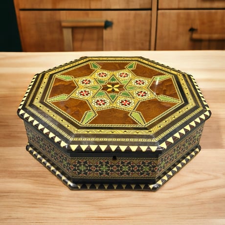 スペイン製 グラナダ 寄木細工 アラブ ジュエリーボックス 小物入れ アンティーク