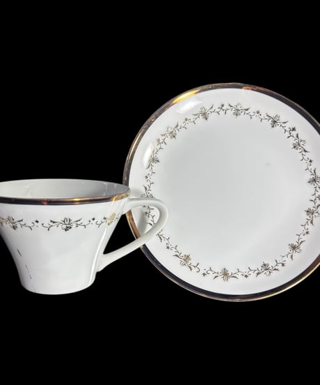 【6客揃】 GOLD CHINA JAPAN カップ&ソーサー 金彩 マグカップ 紅茶 コーヒー カップ 茶器 昭和 レトロ アンティーク