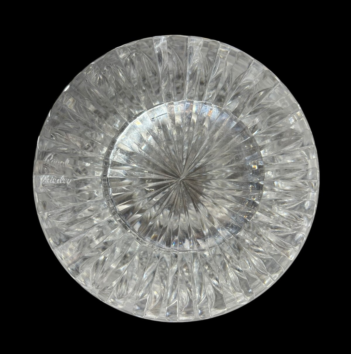 ボヘミア　クリスタル　工芸品 花器 花瓶 フラワーベース　受け皿　新品未使用品 ボヘミアガラス 花瓶 フラワーベース クリスタル 硝子 花入れ