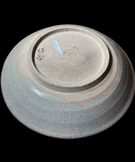 唐津焼 杉谷窯 1970年代 約26cm 大皿 丸皿 取り皿 飾り皿 和食器 時代物 陶器 骨董品 アンティーク