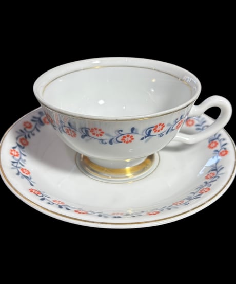 【5客揃】 Nissei China カップ&ソーサー 花柄 ニッセイ マグカップ 紅茶 コーヒー カップ 茶器 昭和 レトロ アンティーク