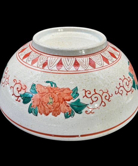 古伊万里 赤絵 大鉢 唐子草花文図 色絵 盛り鉢 鉢 取り皿 飾り皿 和食器 陶器 伊万里 骨董品 アンティーク