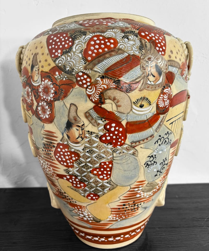 大きい壺花器陶器骨董品