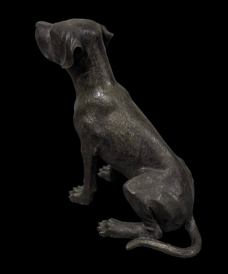 ブロンズ像 犬 オブジェ ラブラドール 可愛い 動物 ガーデニング イヌ 置物 インテリア 雑貨 アンティーク