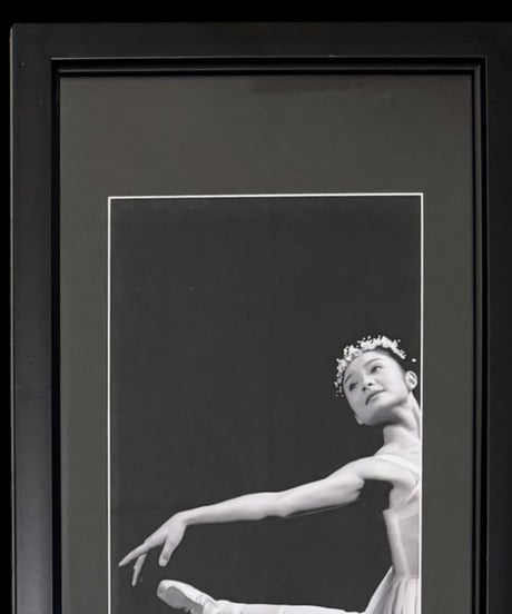 中国現地買入 モノクロ ヴィンテージ 写真 中国 バレエ 額入り 版画 アート 装飾品 中国雑貨 バレリーナ アンティーク コレクション 骨董品 アンティーク