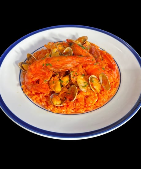 【食品サンプル】魚介のリゾット サンプル リゾット 海老 食品 展示 装飾 イタリアン レストラン 店舗 インテリア
