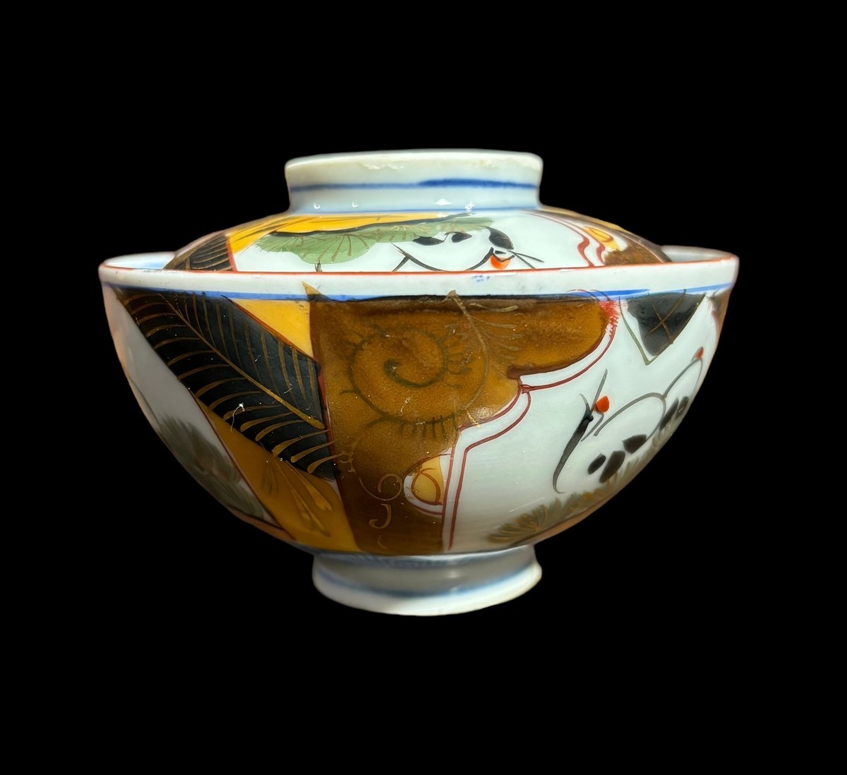 茶道具 古伊万里 錦手 煎茶碗 染錦古伊万里(赤)【紅茶碗皿】 — 賞美堂