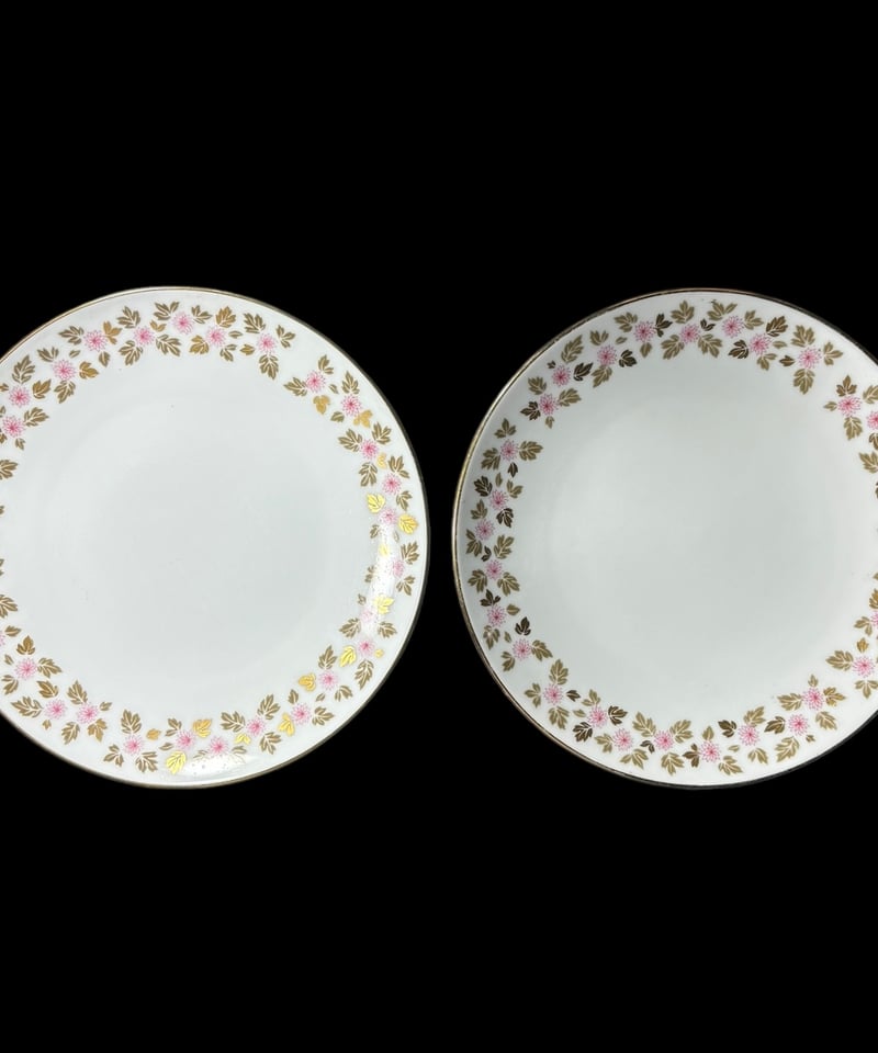 2客セット】Noritake ノリタケ 花柄 日本 平皿 丸皿 取り皿 飾り 2客セット】Noritake ノリタケ 花柄 日本 平皿 丸皿 取り皿 飾り