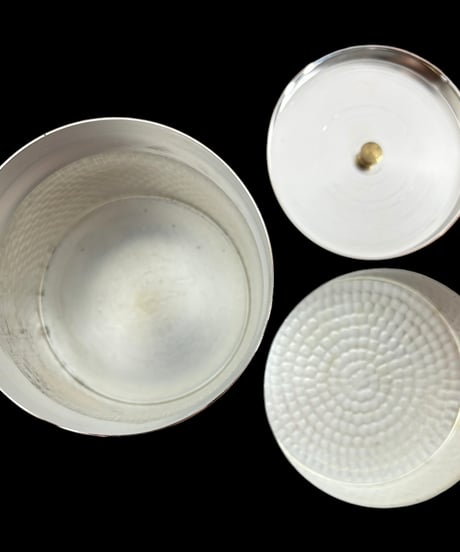 宝徳堂 安曇 純銅製 茶器揃 茶筒 建水 茶托 和食器