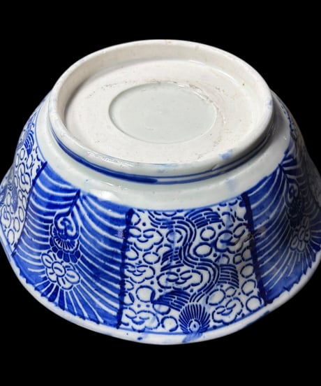 古伊万里 ベロ藍 染付大鉢 盛り鉢 色絵 鉢 取り皿 飾り皿 和食器 陶器 伊万里 骨董品 アンティーク