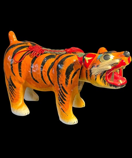 張子 虎 厄除け 首振り タイガー 置物 インテリア 開運 昭和 郷土玩具 民芸品 雑貨 ヴィンテージ アンティーク