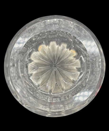 クリスタルダルク 花瓶 クリスタル 硝子 切子 カットガラス フラワーベース 古美術 レトロ アンティーク