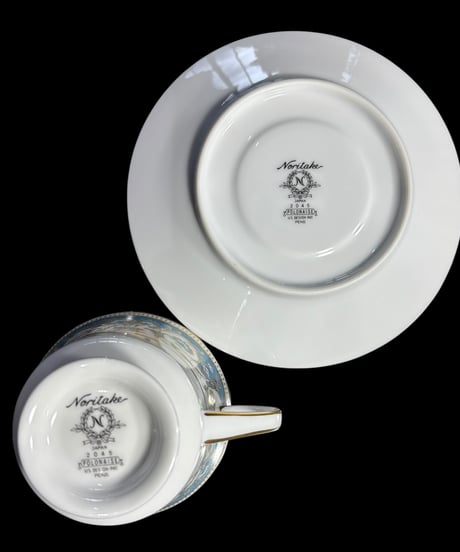 【6客揃】Noritake POLONAISE カップ&ソーサー 花柄 ノリタケ 日本陶器会社 マグカップ 紅茶 コーヒー カップ 茶器 昭和 レトロ アンティーク