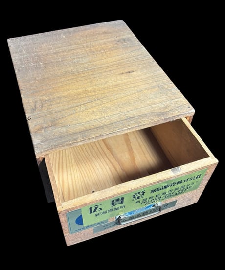 昭和レトロ 木製薬箱 広貫堂 薬品販売株式会社 薬売り 置き薬箱 小物入れ 木箱 小箱 古民具 時代物 アンティーク