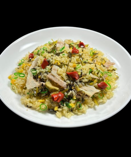 【食品サンプル】高菜豚バラチャーハン 洋食 サンプル サラダ 食品 展示 装飾 レストラン 店舗 インテリア