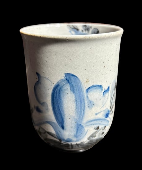 【2客セット】九谷焼 星香 染付 向付 湯呑み 茶器 茶碗 茶道具 器 陶器 骨董品