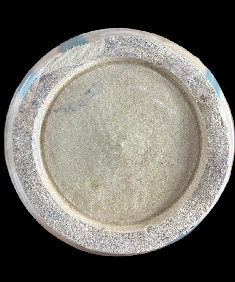 緑釉 壺 フラワーベース 花瓶 花入れ 花器 陶器 古美術 骨董品