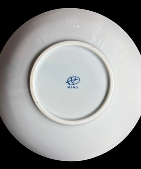 美濃焼 太唐草 鳴門唐草 MINO 丸皿 大皿 取り皿 飾り皿 和食器 伊万里 陶器 骨董品 アンティーク