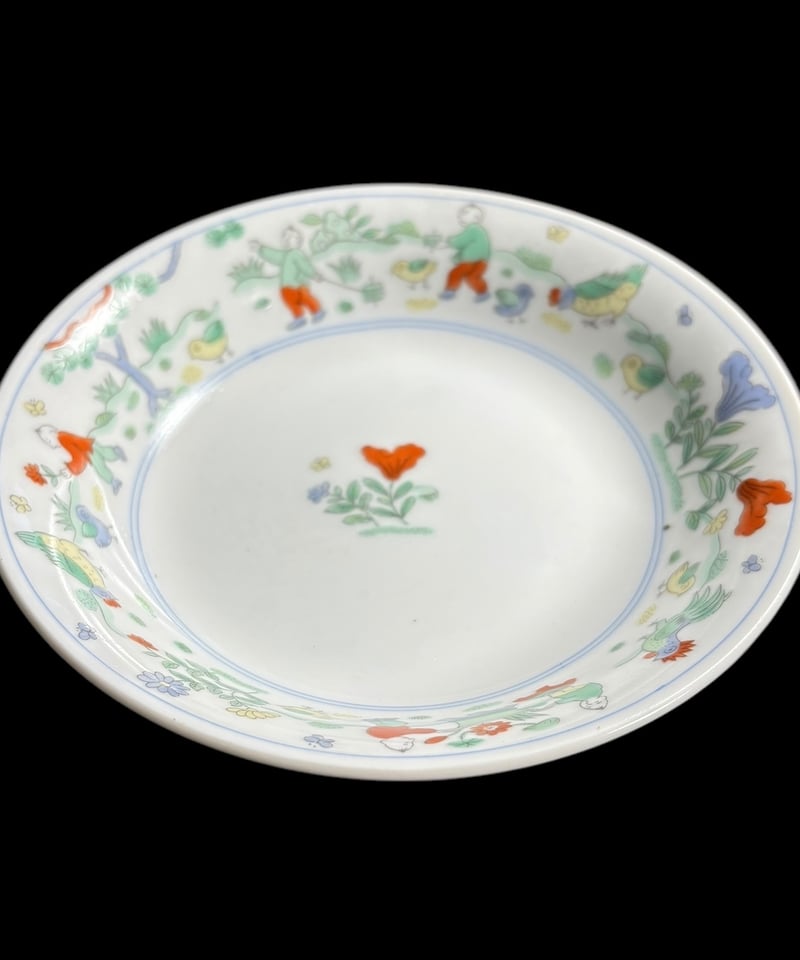 2客セット】大昭和龍峰製 故宮の庭 丸皿 中華 小皿 プレート 中華食器