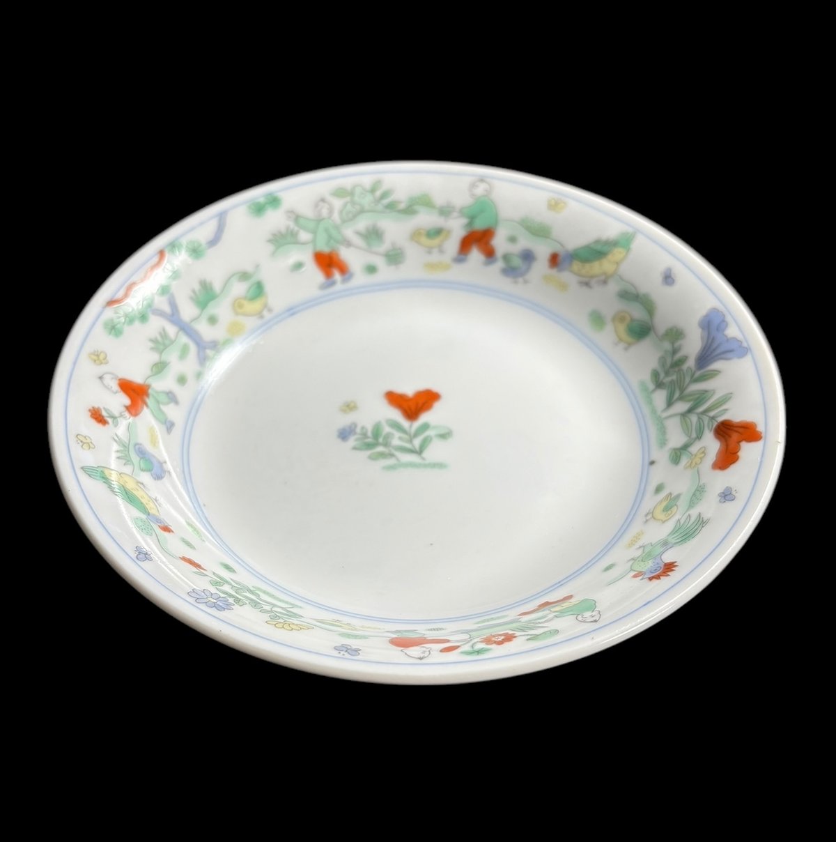 2客セット】大昭和龍峰製 故宮の庭 丸皿 中華 小皿 プレート 中華食器