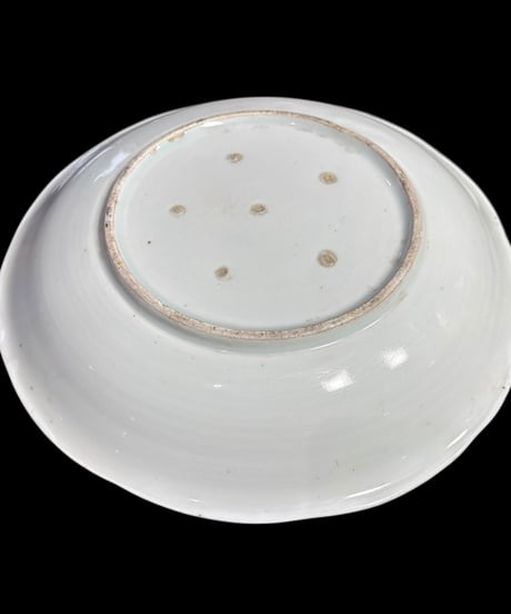 古伊万里 染付 山水風景図 中皿 丸皿 平皿 取り皿 盛り皿 飾り皿 和食器 骨董品 レトロ アンティーク