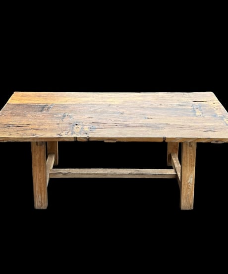 アンティーク調ダイニングテーブル 木目調 テーブル 天然 ナチュラル 自然 カントリー 作業台 家具 インテリア アンティーク