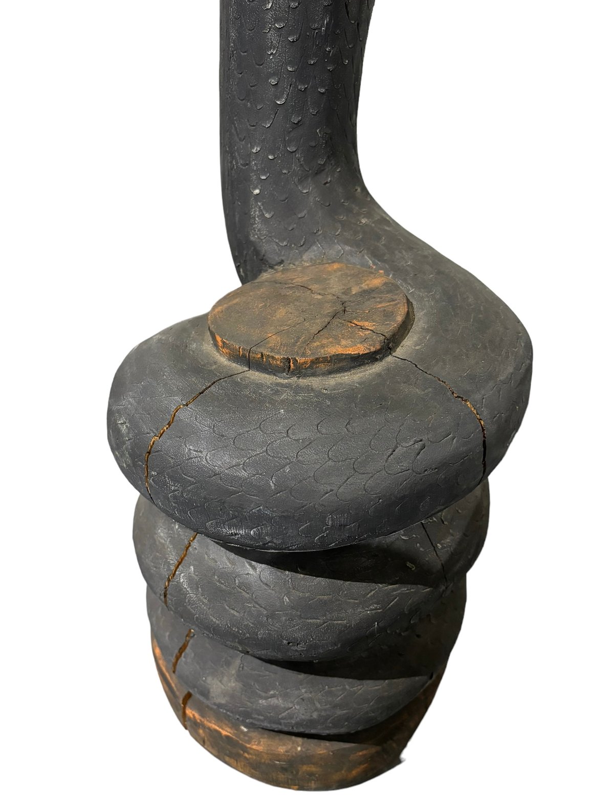 木彫り コブラ 置物 木製 オブジェ 彫物 彫刻 風水 縁起