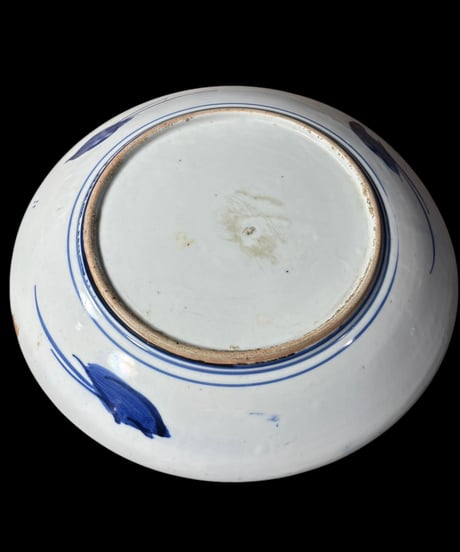 色絵 大皿 [草花鳥絵] 染付 平皿 丸皿 小皿 取り皿 飾り皿 和食器 骨董品 アンティーク