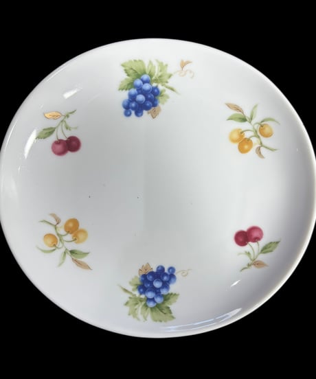 【2客揃】 White Shadow JAPAN カップ&ソーサー フルーツ柄 HOYA CHINA マグカップ 紅茶 コーヒー カップ 茶器 昭和 レトロ アンティーク